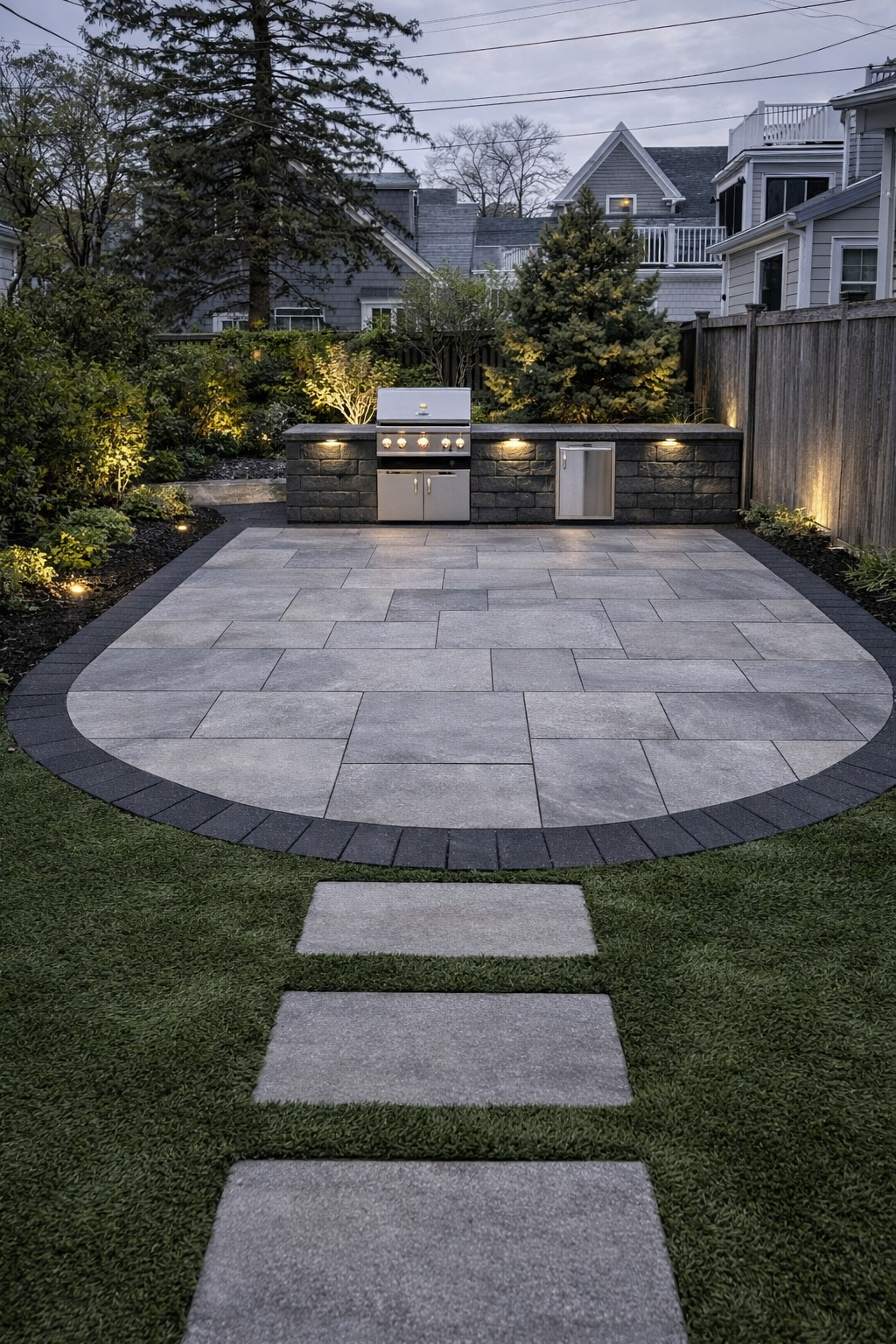 Landscape construction project