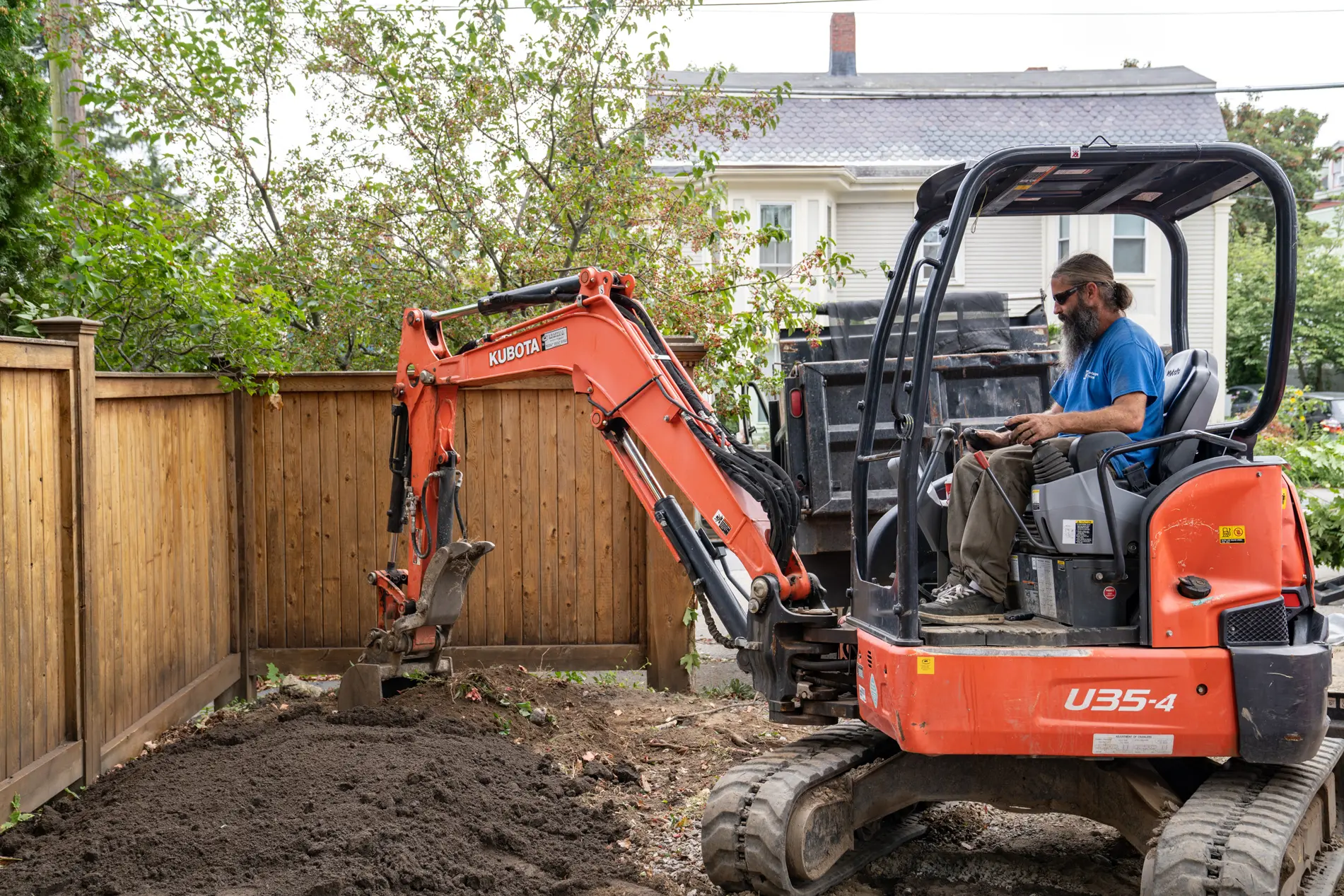 Landscape construction project example